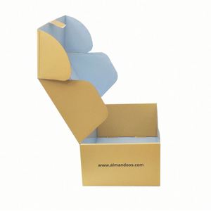 Logotipo personalizado impreso <span class=keywords><strong>paquete</strong></span> plano plegable corrugado troquelado caja de envío - Product Image 5