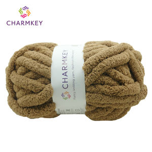 Fil chenille épais et moelleux 100 % polyester, 226 g, 2 cm, vente en gros, idéal pour tricoter des couvertures - Product Image 2