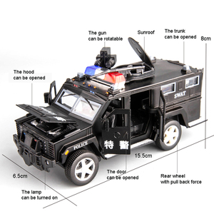 Jouets moulés sous pression 1:32, modèle de voiture, jouets pour enfants, voiture de <span class=keywords><strong>police</strong></span>, cadeaux, prix de gros - Product Image 6