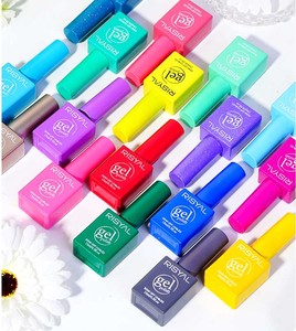 60 Colors Long Lasting UV <b>Gel</b> <b>Nail</b> Art Polish <b>Set</b> 5 1 <b>Nail</b> Color Liquid Designer Adhesive Base Sealing Layer Functional Adhesive - Product Image 5