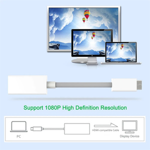 <span class=keywords><strong>Cable</strong></span> Adaptador Mini DP a HDTV 4K, Convertidor <span class=keywords><strong>DisplayPort</strong></span> Macho a Hembra para Macbook Pro, Air, <span class=keywords><strong>Mac</strong></span> Surface Pro - Product Image 4