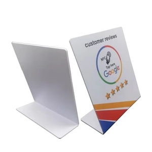 Base de Exhibición NFC de Acrílico de 13.56mhz, 100*90*50cm, con Impresión Personalizada, NTAG 215, 504 Bytes, para Reseñas de <span class=keywords><strong>Google</strong></span>, Placa Adhesiva de PVC para Tarjetas NFC - Product Image 4