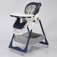 Hauteur réglable Portable Multifonctionnel Pliable Bébé Alimentation Chaise Haute Table À Manger et Chaise