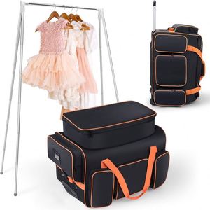 Échantillon gratuit : Sacs de danse à roulettes avec porte-vêtements, sacs de voyage imperméables pour la danse, sacs à vêtements pour enfants pour les compétitions de ballet - Product Image 2
