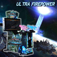 Machine de jeu de tir d'arcade d'extermination d'extraterrestres à pièces LCD 42 pouces Simulateur vidéo 3 en 1 pour 2 joueurs pour enfants adultes