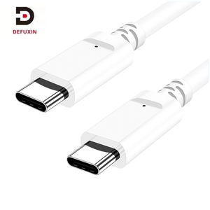 Câble <span class=keywords><strong>de</strong></span> charge rapide USB 2.0 C vers C DFX 100W 5A, 2M, conducteur en cuivre pur PVC, puce E-Marker, 480 Mbps pour iPhone/Android, MacBook, ordinateur portable - Product Image 1