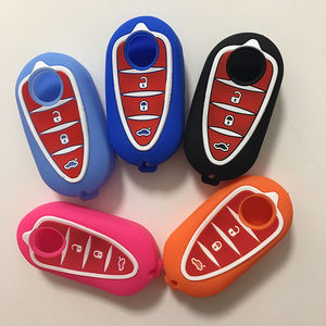 CRH voiture porte-clés à distance étui en Silicone adapté pour Alfa Romeo Mito Giulietta 159 <span class=keywords><strong>Gta</strong></span> clé en Gel de silice - Product Image 1