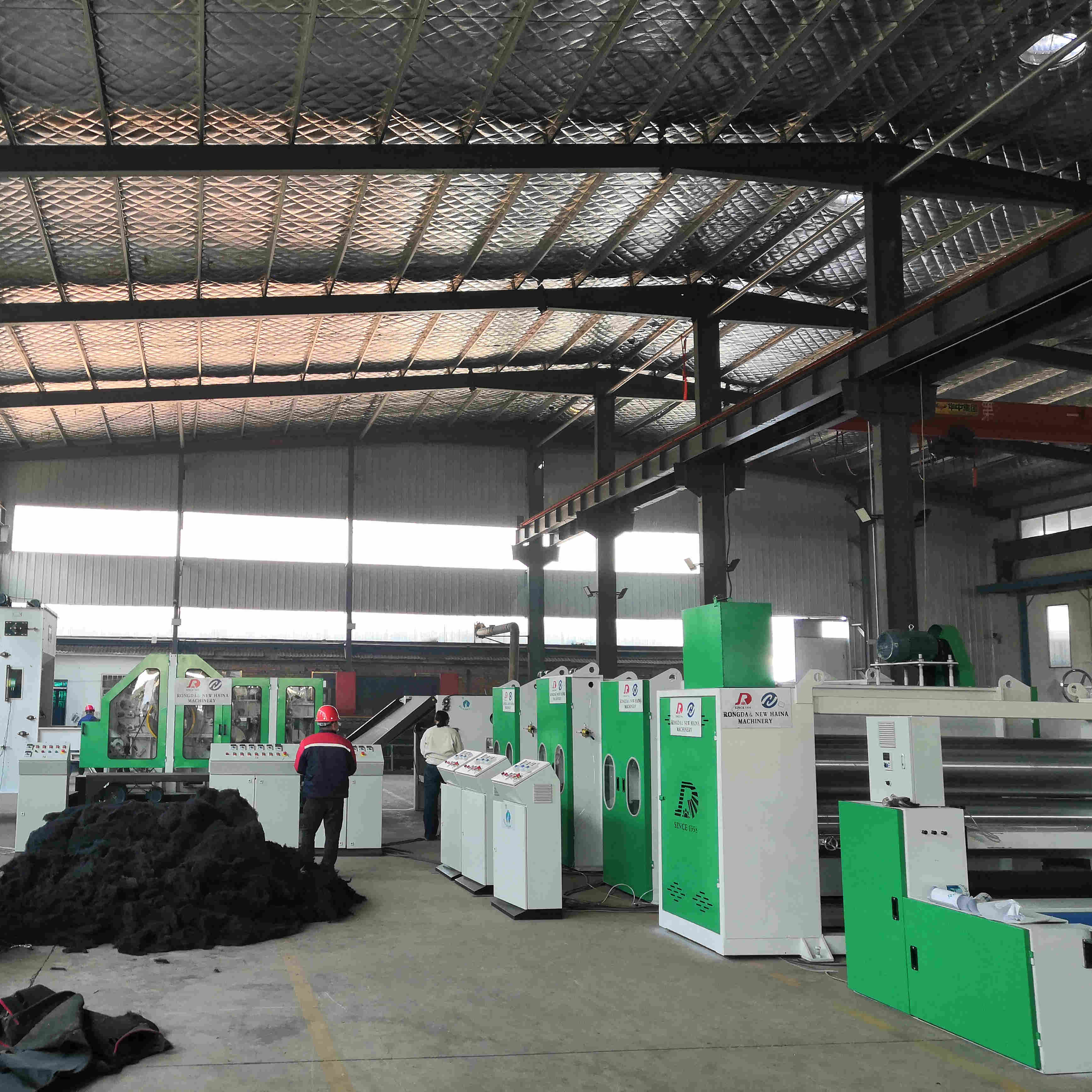 Машина для вышивания хлопкового полиэфирного волокна, производственная линия из нетканого материала