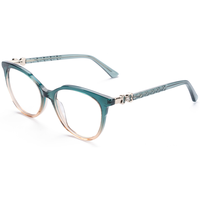 Monture de lunettes optiques Elan Optical YB6019, prix d'usine, style rétro rond, pour femmes, monture intégrale en acétate, lunettes optiques en stock