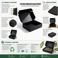Boîtes d'emballage cadeau personnalisées à bas prix en carton recyclé ondulé avec logo imprimé