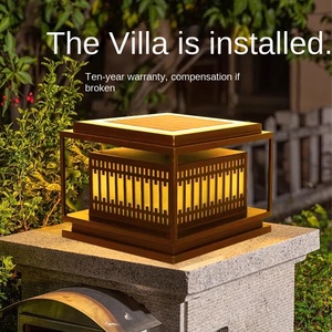 IP64 extérieur étanche LED solaire Post Cap Light avec E27 Base pour Villa Gate Courtyard Pier Garden Pier Lighting - Product Image 2