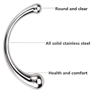 GF bâton de Massage Double extrémité en acier inoxydable point G bâton de Massage en métal pur stimulateur de point de pénis Plug Anal gode jouet sexuel pour femmes hommes - Product Image 2