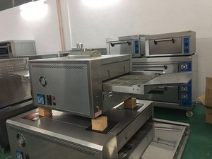 Hai lớp 12/18/32 inch hiệu quả cao bánh pizza bánh mì Máy làm gas băng tải Lò nướng bánh Pizza để bán - Product Image 4