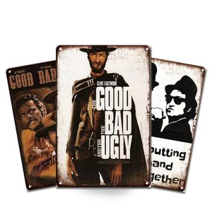 Letreros Metálicos Vintage al por Mayor de Fábrica, 20*30cm, Decoración de Pared Industrial de Estaño, Letrero Colgante Clásico de Película Antigua de Kung Fu para Decoración del Hogar - Product Image 1