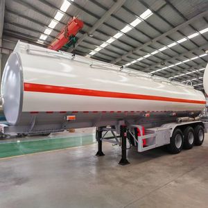 Nouveau Camion-citerne à carburant à 3 essieux Semi-remorque en acier Remorques de camion-citerne liquides à huile et eau Catégorie de produit - Product Image 4