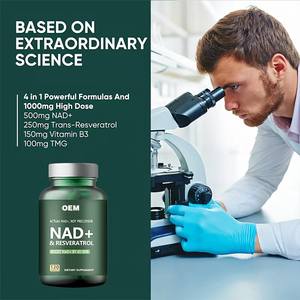 Suplementos Nutricionales Premium NAD+ y Resveratrol para Apoyo Energético Celular y Protección Antioxidante (Stock Internacional) - Product Image 3