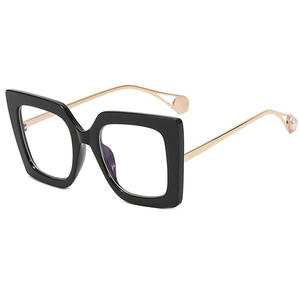 Nuevas <span class=keywords><strong>gafas</strong></span> cuadradas <span class=keywords><strong>de</strong></span> moda con montura grande, <span class=keywords><strong>gafas</strong></span> antiazules, Estilo Europeo Americano, populares en <span class=keywords><strong>AliExpress</strong></span> - Product Image 5
