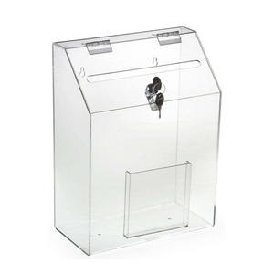 Tirelire réutilisable en acrylique avec serrure, boîte transparente pour pièces de monnaie, tirelire claire avec clé, boîte de collection pour <span class=keywords><strong>comptoir</strong></span> de vente au détail - Product Image 2