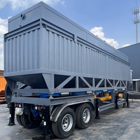 Silo per Cemento Mobile su Rimorchio, Tipo Box, Completamente Automatico con Sollevamento Idraulico Elettrico, Modello Dubai