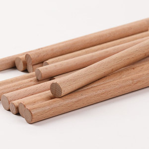 Beech Wood Round Sticks Natural Color Solid Wood Decorative For Flower Pots And <b>Hanging</b> <b>Baskets</b> Customization Wholesale - Product Image 1