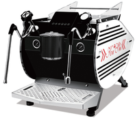 Machine à café 1L, machine à expresso à vapeur 3L, double chaudière en acier inoxydable, commande tactile LED, double manomètre, programmable