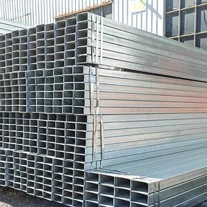 3x3 2.5x2.5 4 "galvanizzare tubo zincato X 4 pollici acciaio quadrato 14mm diametro rotondo tubo zincato