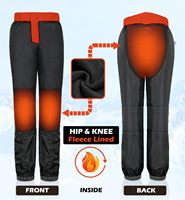 Celana Ski Salju Pria Custom, Anti Air, Bernapas, Pelindung UV, Berlapis Fleece, Kancing & Ritsleting, Hiking Outdoor, Dilengkapi Tali Selempang