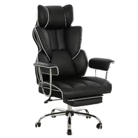SX-51477 chaise de direction tout-PU mécanisme multifonctionnel moderne 80 # peinture 3 classes ascenseur à gaz 350mm Base PU roulette 350mm Base