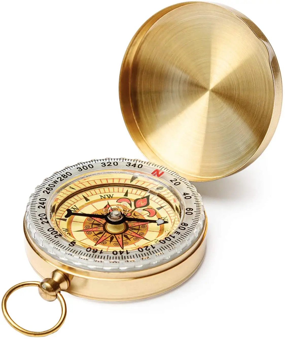 Best Camping Survival Compass Glow in the Dark brass watch Compass