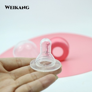 Biberon in Silicone Senza BPA con Tettarella Anti-Colica <span class=keywords><strong>e</strong></span> Tappo Antipolvere per Neonati, Vendita all'Ingrosso - Product Image 5
