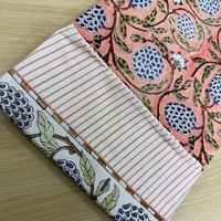 Nappe en coton 100% avec imprimé motif blocs de grenade vertes 58x58 pouces, couverture de table en coton floral bohème