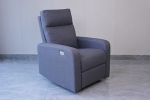 Sillón Reclinable Eléctrico Giratorio Gris Resistente al por Mayor para Uso en Hoteles, Hospitales y Villas con Cargador USB Tipo C - Product Image 3