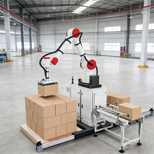 Robot collaboratif de palettisation avec moteur et boîte de vitesses intégrés, enrouleur de palettes, PLC 6 axes, IP54/IP65, tout-en-un - Product Image 1