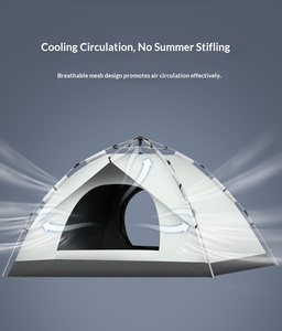 Tente de camping pliable entièrement automatique pour 34 personnes, en tissu Oxford imperméable, personnalisable, à simple couche, pour l'extérieur - Product Image 6