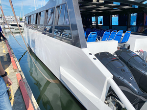 China Manufacturer Newest Design River Sightseeing <strong>Bus</strong> Boat Passenger Ships For Sale