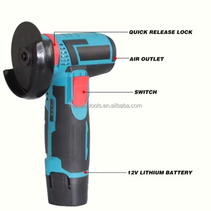 Professionele 12V handboor- en haakse slijperset, lithium-ion accu, draadloze gereedschapskoffer met 10000 RPM - Product Image 3