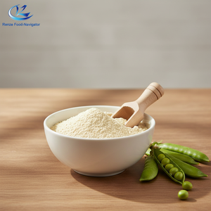 Poudre de protéines de pois végétalienne biologique, isolat de qualité alimentaire naturel, 25 kg, marque Renze, pour les grossistes et les fournisseurs d'additifs alimentaires - Product Image 1