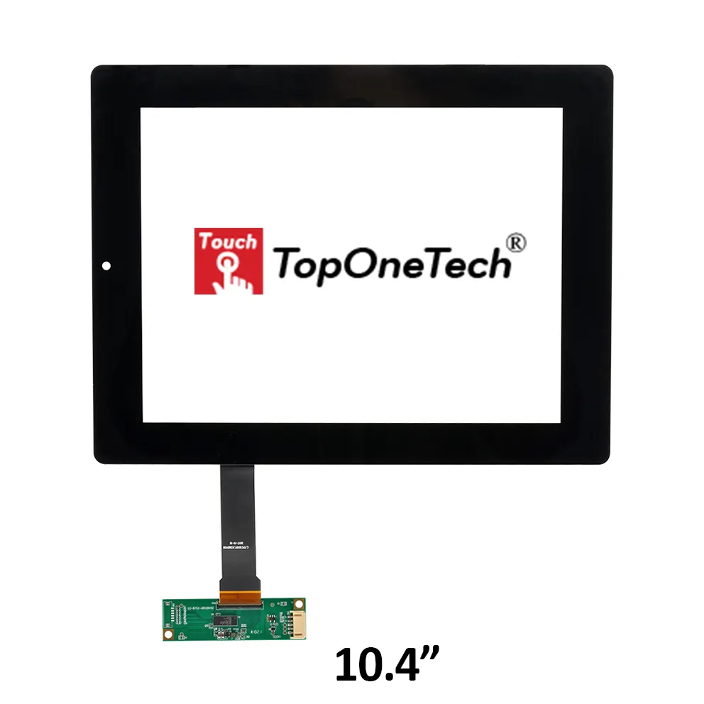 TOPONETECH 10.4 inç OEM ODM dokunmatik ekran çerçevesi çoklu dokunmatik USB Arayüzü kızıl ötesi sensörü dokunmatik çerçeve LED lcd monitör