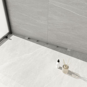 Salle de bain étroit Long siphon de sol en acier inoxydable 304 douche grille linéaire Anti odeur noyau égouttoir piège drain de sol - Product Image 4