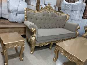 Ensemble de canapés de luxe dorés ornés, style européen, meubles anciens faits à la main, cadre en bois sculpté haut de gamme, pour salon royal, vente en gros - Product Image 2