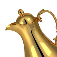 Bouilloire isotherme PP arabe transfrontalière pour le dropshipping, bouteille d'eau dorée du Moyen-Orient, ensemble de cafetière thermique longue durée
