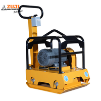 Compacteur à plaques électrique ZUJI PC100E 5HP à démarrage manuel pour la construction et la construction routière