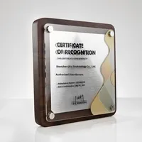 Noyer Bois Massif Médaille Sur Mesure Plaque D'autorisation Trophées Médailles Plaques Certificat D'honneur Lettre De Rendez-vous Agent