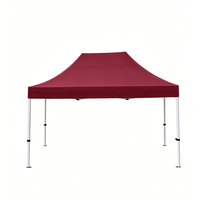 Tente de réception pliante d'extérieur 3x4m en tissu Oxford, auvent pop-up simple, promotionnel et personnalisable