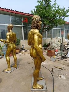 Sculpture de figure grecque en bronze de haute qualité, faite à la main, moulée à la cire perdue, monumentale, 180 cm, 4-6 mm d'épaisseur, personnalisable, en promotion - Product Image 5
