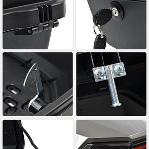 Coffre de <span class=keywords><strong>moto</strong></span> Montage universel Top Case Tail Box Carrier Verrouillable Top Bagages Boîte de rangement Carrier - Product Image 4