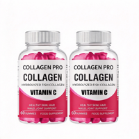 Bonbons Gommeux au Collagène et Vitamine C avec Poudre de Cerise Acerola pour la Santé de la Peau, Sans Sucre, Supplément OEM ODM Personnalisé