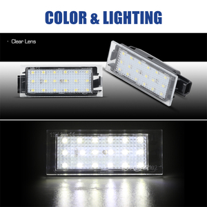 Vente en gros de feux de plaque d'immatriculation LED blancs, remplacement direct pour <span class=keywords><strong>Renault</strong></span> Vel Satis Twingo II Clio III IV Espace IV Laguna II III - Product Image 2