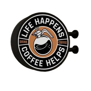 制造商定制新型圆形标志灯箱时尚商用室内墙壁亚克力双面LED灯箱标牌 - Product Image 1