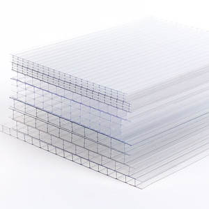 Pannelli Alveolari in <span class=keywords><strong>Policarbonato</strong></span> Estruso UV Trasparente da 6mm 8mm 10mm per Tetti di Serre - Product Image 1